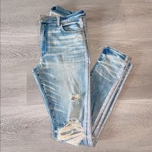 Amiri Jeans With Silver Siding!